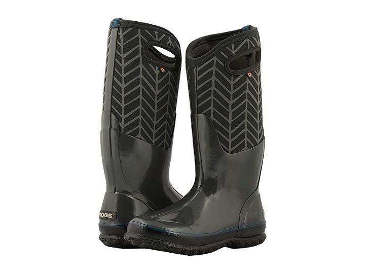 Bogs Classic Tall Badge (dark Gray Multi) Women's Rain Boots