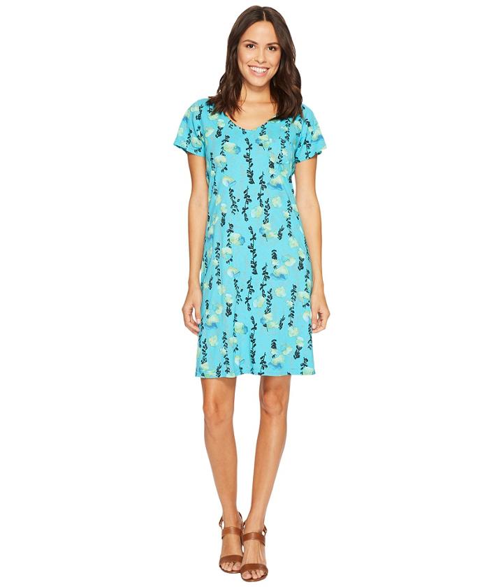 Fresh Produce Floral Vines Sydney Dress (luna Turquoise) Women's Dress