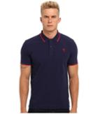 Mcq Mcq Logo Polo (true Navy) Men's Short Sleeve Pullover