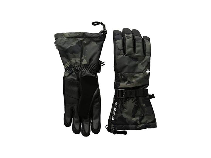 Columbia Whirlibirdtm Ski Glove (black Woodsy Camo/black) Extreme Cold Weather Gloves