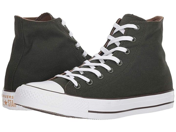 Converse Chuck Taylor(r) All Star(r) Seasonal Color Hi (utility Green/teak/white) Lace Up Casual Shoes