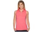 Nike Golf Dry Polo Sleeve Texture (sunset Pulse/flat Silver) Women's Clothing