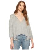 Free People Just A Henley (grey) Women's Clothing