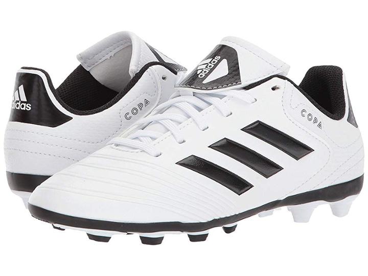 Adidas Kids Copa 18.4 Fg (little Kid/big Kid) (white/black/tactile Gold) Kids Shoes