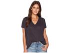 Lucky Brand Sandwash Pleated Top (lucky Black) Women's Clothing