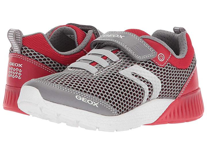 Geox Kids Sveth 2 (little Kid/big Kid) (grey/red) Boy's Shoes