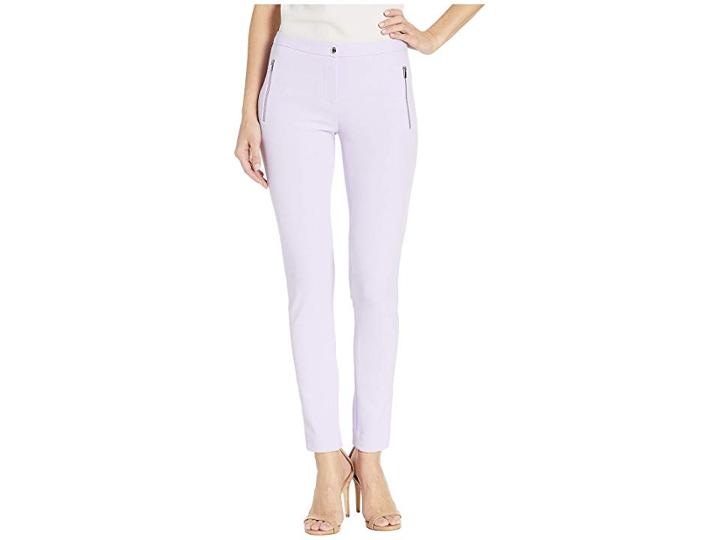 Calvin Klein Zip Pocket Crepe Pants (opal) Women's Casual Pants