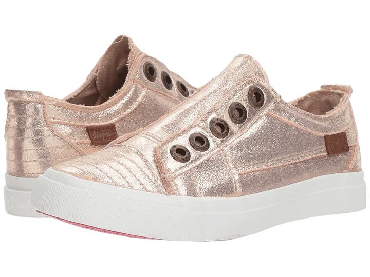 Blowfish Kids Play-k (little Kid/big Kid) (rose Gold Supernova Canvas) Girl's Shoes