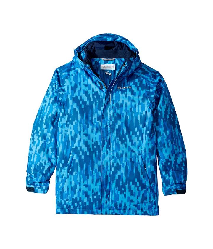 Columbia Kids Twist Tiptm Jacket (little Kids/big Kids) (peninsula Brushed Strokes Print/collegiate Navy) Boy's Jacket