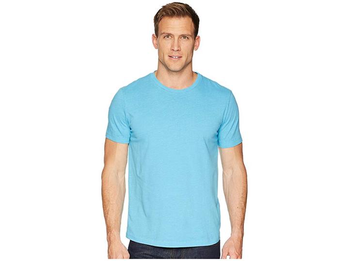 Mod-o-doc San Onofre Short Sleeve Crew (swell Blue) Men's Clothing