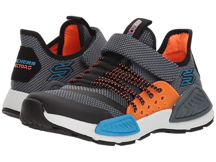 Skechers Kids Kinectors 97675l (little Kid/big Kid) (black/grey) Boy's Shoes