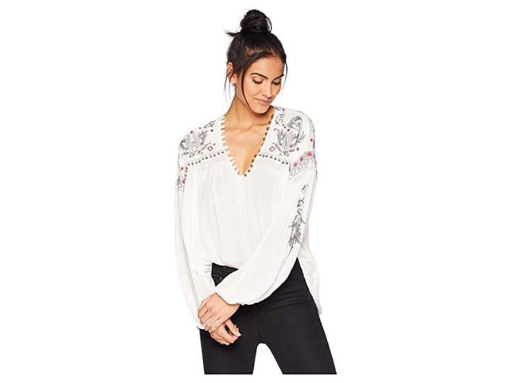 Free People Rock It Tonight Blouse (ivory) Women's Blouse