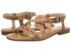 Frye Carson Boho Criss Cross (tan Tumbled Full Grain) Women's Sandals