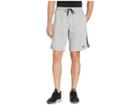 Adidas Essentials 3-stripes Fleece Shorts (medium Grey Heather/black) Men's Shorts