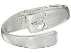 The Sak Perforated Bypass Cuff Bracelet (silver) Bracelet
