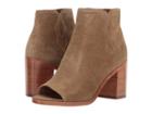 Frye Danica Peep Bootie (sand Soft Oiled Suede) Women's Boots