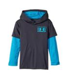 Under Armour Kids Training Hoodie Slider (toddler) (anthracite) Boy's Sweatshirt