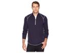 Toes On The Nose Barrel Performance Seasilk 1/2 Zip (navy) Men's Long Sleeve Pullover