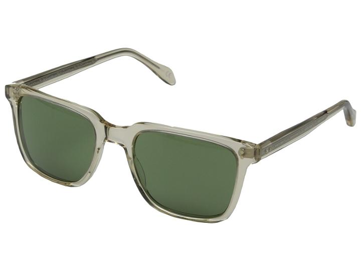 Oliver Peoples Ndg Sun (buff/green C) Fashion Sunglasses