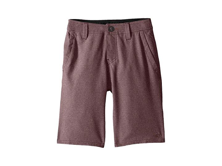 O'neill Kids Loaded Heather Hybrid Shorts (big Kids) (wine) Boy's Shorts