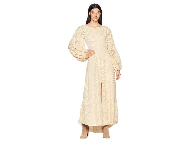 Jen's Pirate Booty Topaz Gown (tea Dipped Lace) Women's Dress