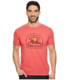 Marmot Short Sleeve Altitude Tee (red Heather) Men's T Shirt