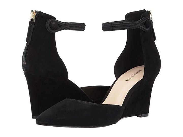 Nine West Kierstin (black/black Suede) Women's Wedge Shoes