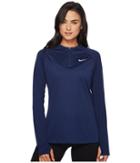 Nike 1/4 Zip Soccer Drill Top (binary Blue/white/white) Women's Clothing