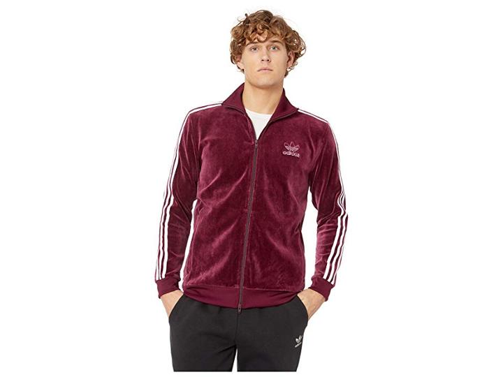 Adidas Originals Velour Bb Track Top (maroon) Men's Coat