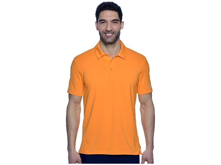 Adidas Golf Ultimate Solid Polo (real Gold) Men's Clothing
