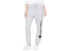 Juicy Couture Track French Terry Inked Heart Silverlake Pants (heather Cozy) Women's Casual Pants