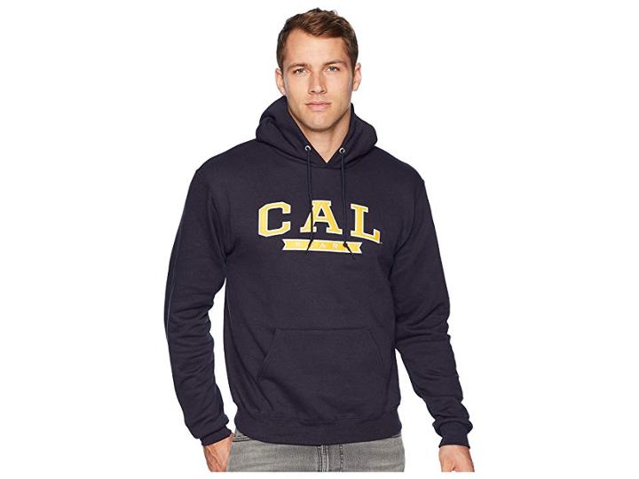 Champion College Cal Bears Powerblend(r) Fleece Hoodie (marine/midnight Navy) Men's Sweatshirt