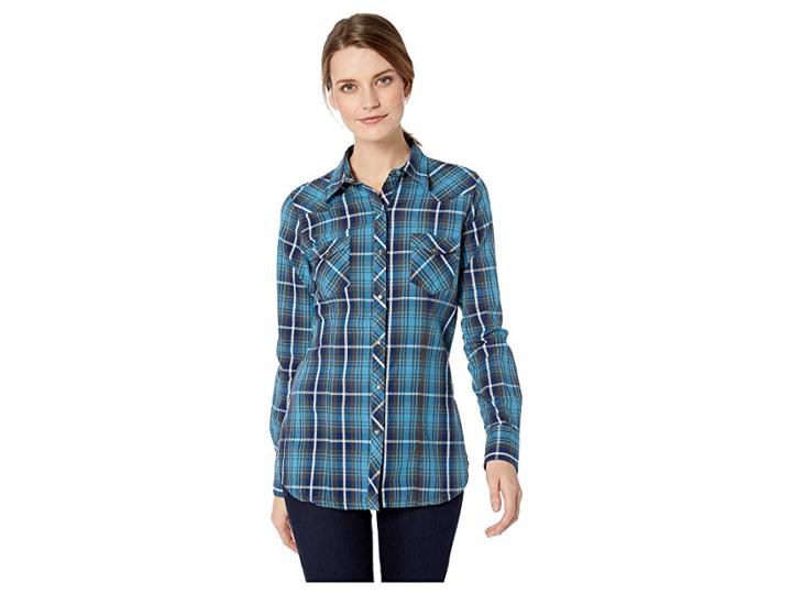 Roper 2058 Pine Plaid (blue) Women's Clothing