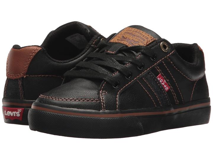Levi's(r) Shoes Turner Nappa (toddler/little Kid/big Kid) (black Mono/tan) Men's  Shoes