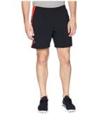 Under Armour Launch Stretch Woven 2-in-1 Graphic Shorts (black/radio Red/reflective) Men's Shorts