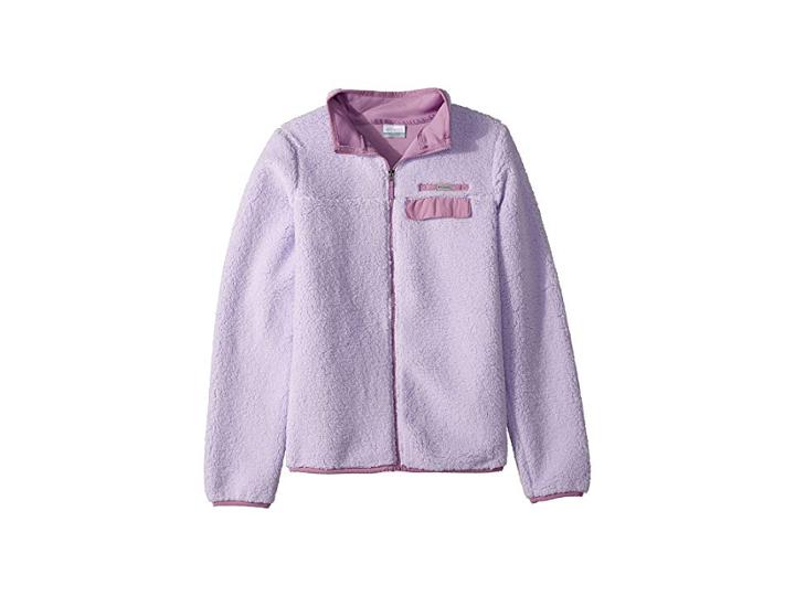 Columbia Kids Mountain Side Heavyweight Full Zip Fleece (little Kids/big Kids) (soft Violet/violet Haze) Girl's Coat