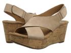 Clarks Caslynn Shae (light Tan Nubuck) Women's Wedge Shoes
