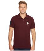 U.s. Polo Assn. Solid Pique Polo (autumn Wine) Men's Short Sleeve Pullover