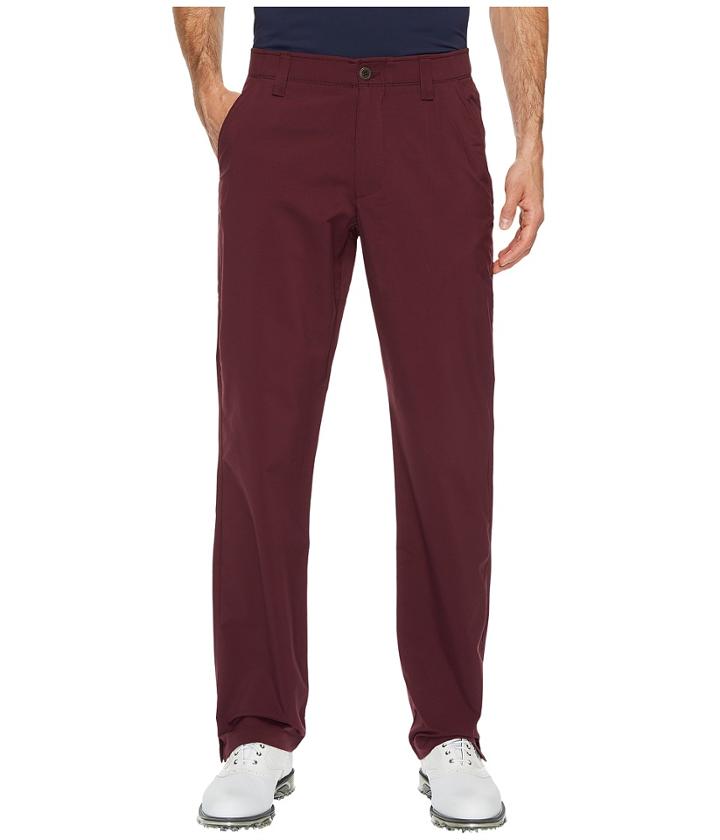 Under Armour Golf Ua Match Play Pant (raisin Red/true Gray Heather/raisin Red) Men's Casual Pants