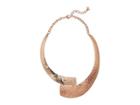 Robert Lee Morris Shiny And Matte Gold Collar Necklace (soft Gold) Necklace