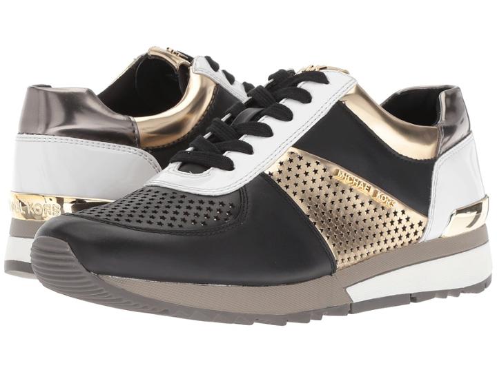 Michael Michael Kors Allie Trainer (black/pale Gold) Women's Shoes