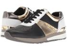 Michael Michael Kors Allie Trainer (black/pale Gold) Women's Shoes