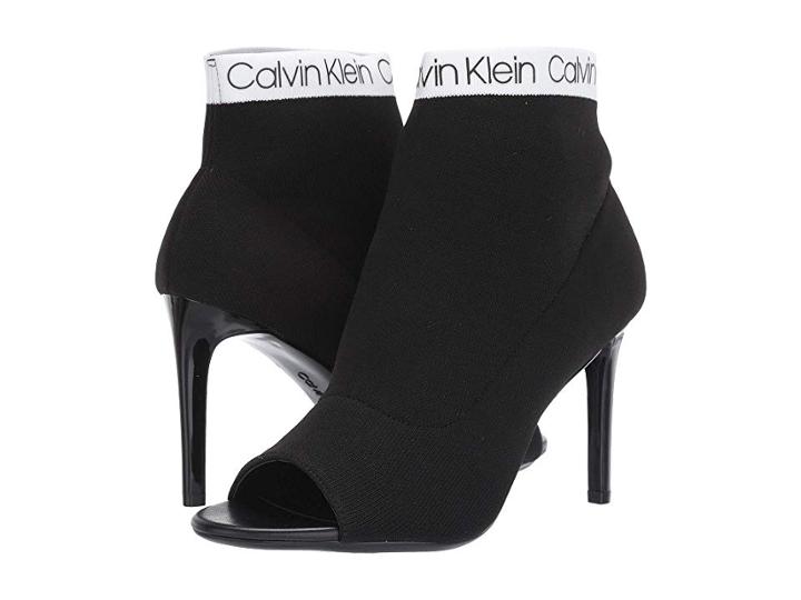 Calvin Klein Roscoe (black Stretch Knit) Women's Shoes