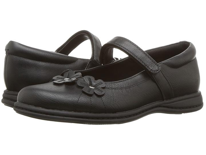 Rachel Kids Kelsey (little Kid/big Kid) (black Smooth) Girl's Shoes