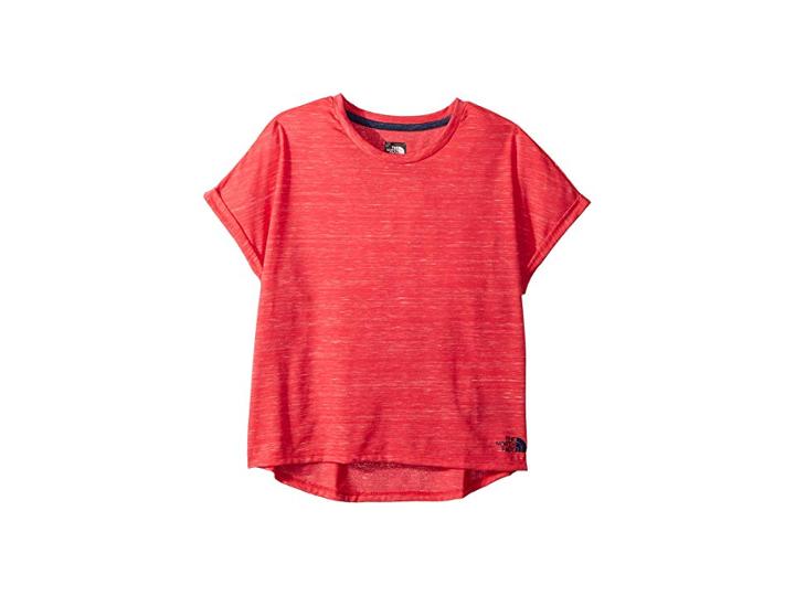 The North Face Kids Long And Short Of It Tee (little Kids/big Kids) (atomic Pink Heather) Girl's T Shirt