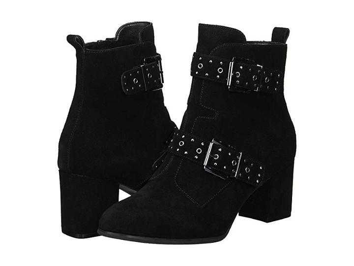 Blondo Daphne Waterproof Bootie (black Suede) Women's Boots