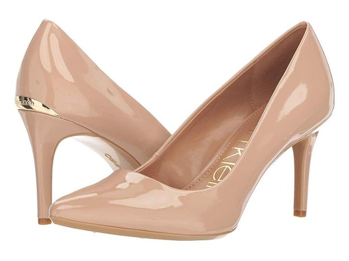 Calvin Klein Kamara (desert Sand Patent Smooth) Women's Shoes