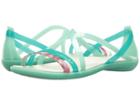 Crocs Isabella Cut Graphic Strappy Sandal (new Mint/oyster) Women's  Shoes