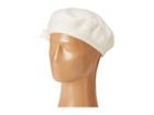 San Diego Hat Company Sdh0515 Wool Beret With Self Flowers (ivory) Caps