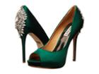 Badgley Mischka Kiara (emerald Green Satin) High Heels